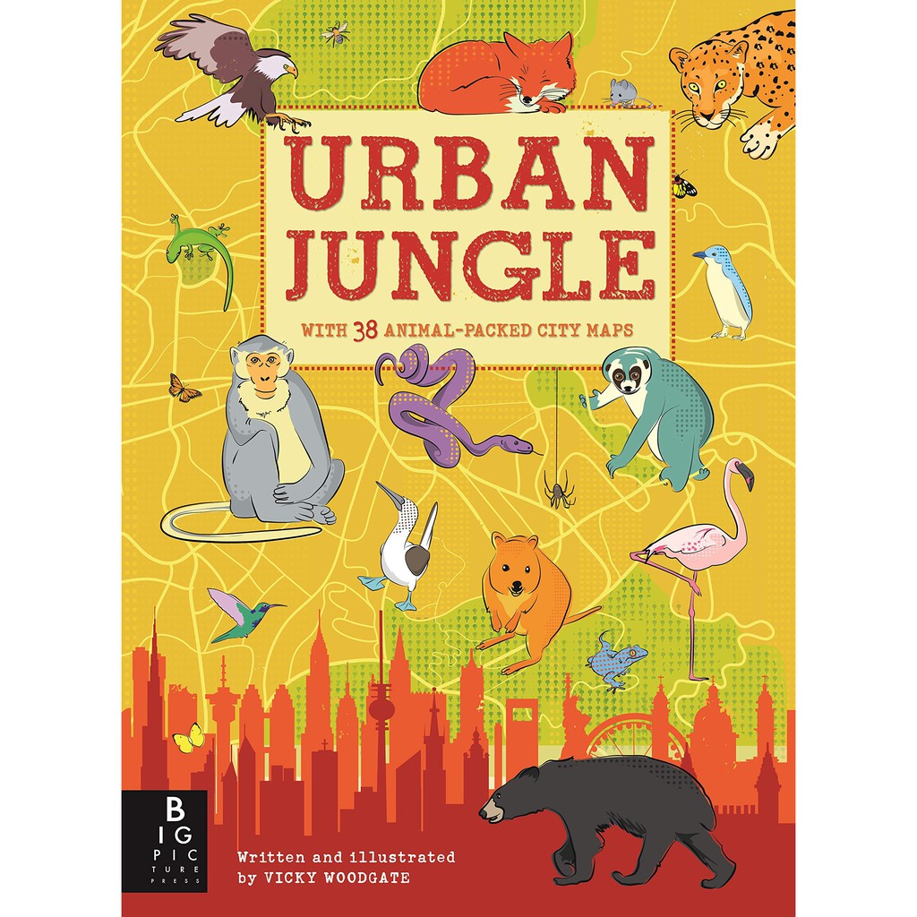 [Mã BMLTB200 giảm đến 100K đơn 499K] Sách Urban Jungle, Sơ Đồ Động Vật - Á Châu Books