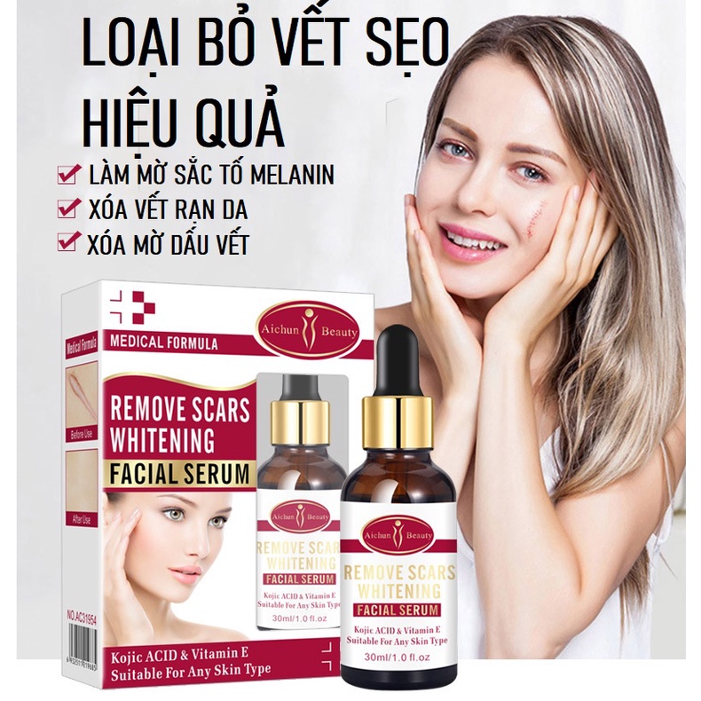 Serum Dưỡng Trắng Da, Chống Lão Hóa Và Nếp Nhăn, Xóa Sẹo Lồi Giảm Mụn Và Các Đốm Đen, Se Khít Lỗ Chân Lông 30ml