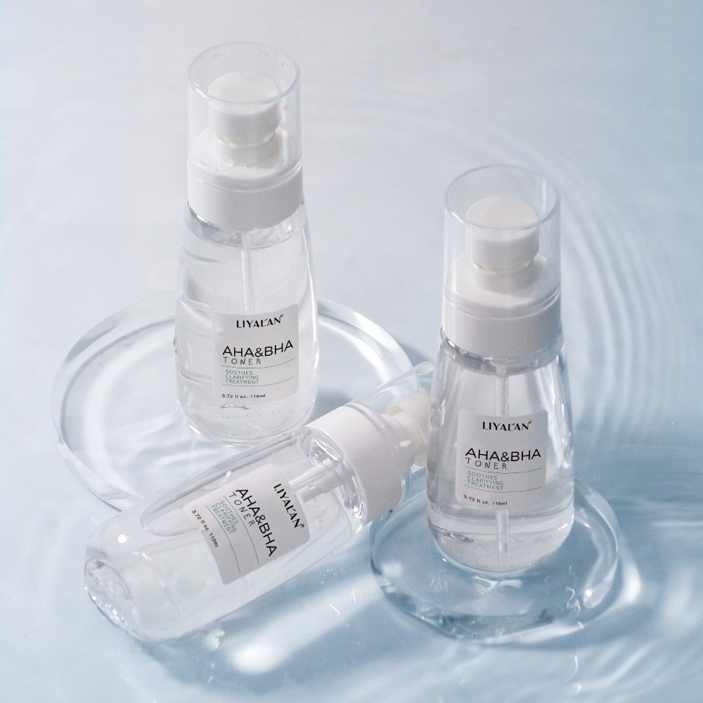 Ảnh Toner LIYALAN AHA & BHA cải thiện tình trạng mụn trứng cá và đầu đen chăm sóc làn da chuyên dụng 100ml 2