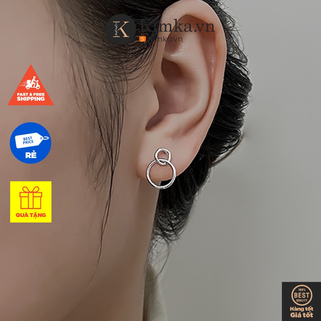 (0141) Khuyên Tai Mini Hình Học Đơn Giản Cá Tính | Shopee Việt Nam