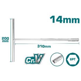 ĐỒ NGHỀ TOTAL Thanh vặn tay cầm T Total 8mm ~ 19mm <HÀNG CHÍNH HÃNG>