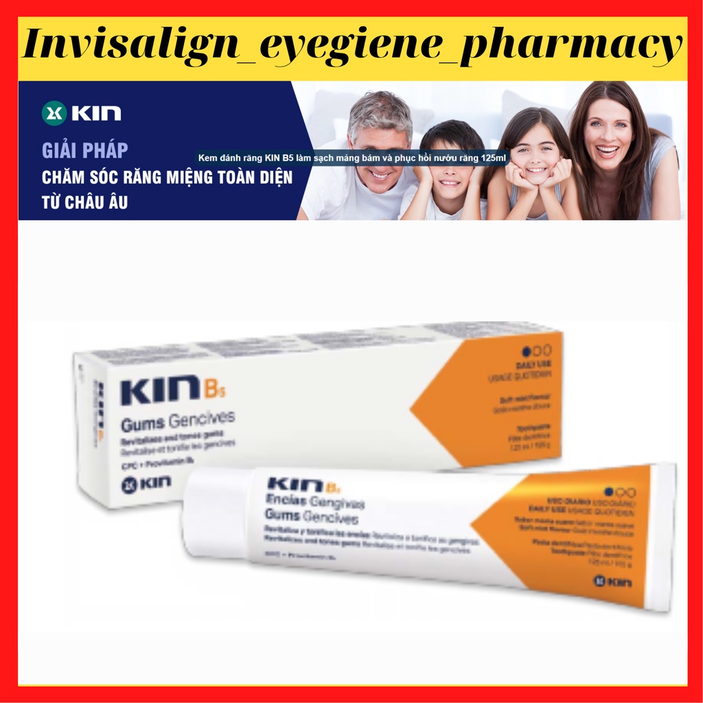 [KIN B5 - PHỤC HỒI RĂNG] Kem đánh răng KIN B5 làm sạch mảng bám và phục ...