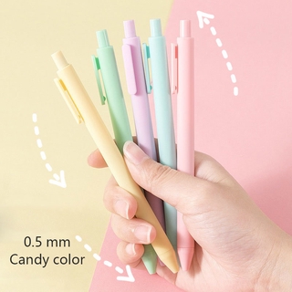 Bút bi mực gel ngòi 0.5mm màu sắc kẹo ngọt dễ thương