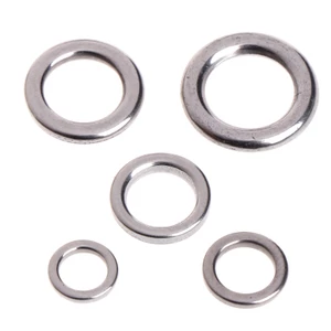 GODD 50 Chiếc Câu Cá Chắc Chắn Thép Không Gỉ Chụp Chia Vòng Dụ Giải Quyết Kết Nối Mới