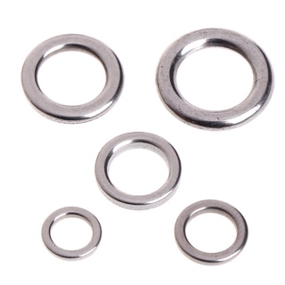 Bs * 50 Cái Câu Cá Chắc Chắn Thép Không Gỉ Snap Chia Vòng Dụ Giải Quyết Kết Nối Mới