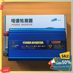 Bộ chuyển đổi 24v sang 220v MAXIPOWER 1200W thiết kế gọn nhẹ, an toàn khi sử dụng.