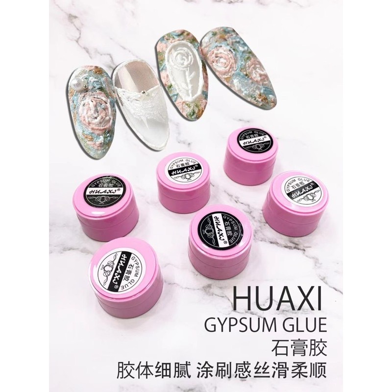 Gel xi măng Huaxi chính hãng, gel thạch cao lẻ màu đen trắng