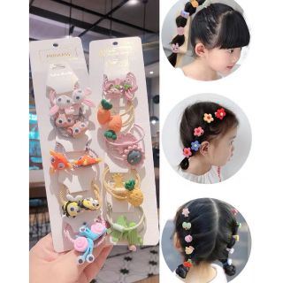 (XẢ LỖ ) Set 10 dây buộc tóc xinh xắn đủ hình cho bé
