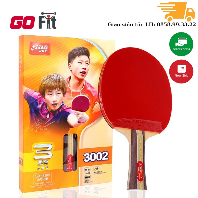 Vợt bóng bàn DHS 3002, vợt bóng bàn cao cấp Go Fit | Shopee Việt Nam