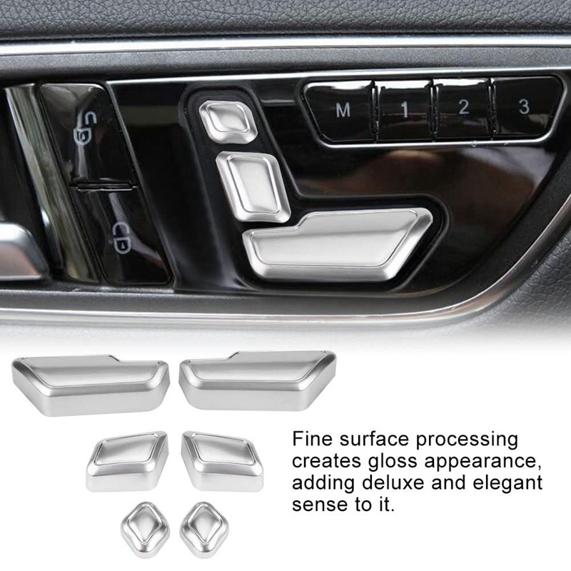 Ốp trang trí nút điều chỉnh ghế ngồi cho ô tô Mercedes Benz C E GLK GL ML