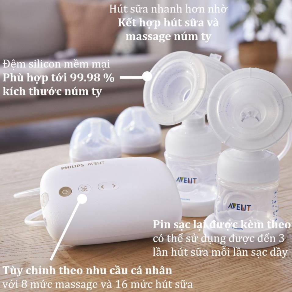 Máy hút sữa điện đôi Philips Avent Eureka Plus SCF393/11 [BH chính hãng ...