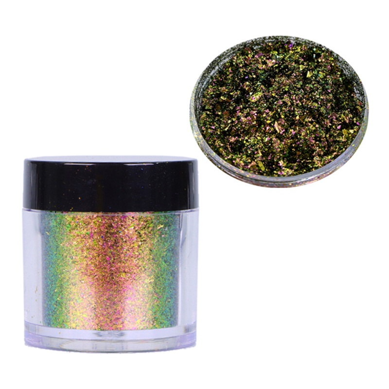 for Aurora Nail Powder Flake Colorful Coarse Cloud Brocade Powder for Nail Art D