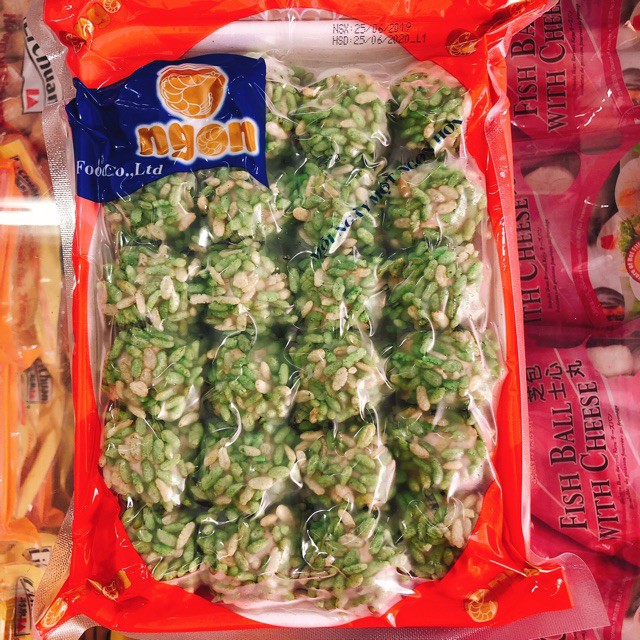 Khay 500g chả cá surimi cốm xanh Ongon ( NSG ngon)