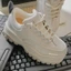 WHITE ANGEL LEATHER SNEAKERS - GIÀY THỂ THAO TRẮNG MÓC DÂY đế 5cm (Ảnh thật shop tự thực hiện)