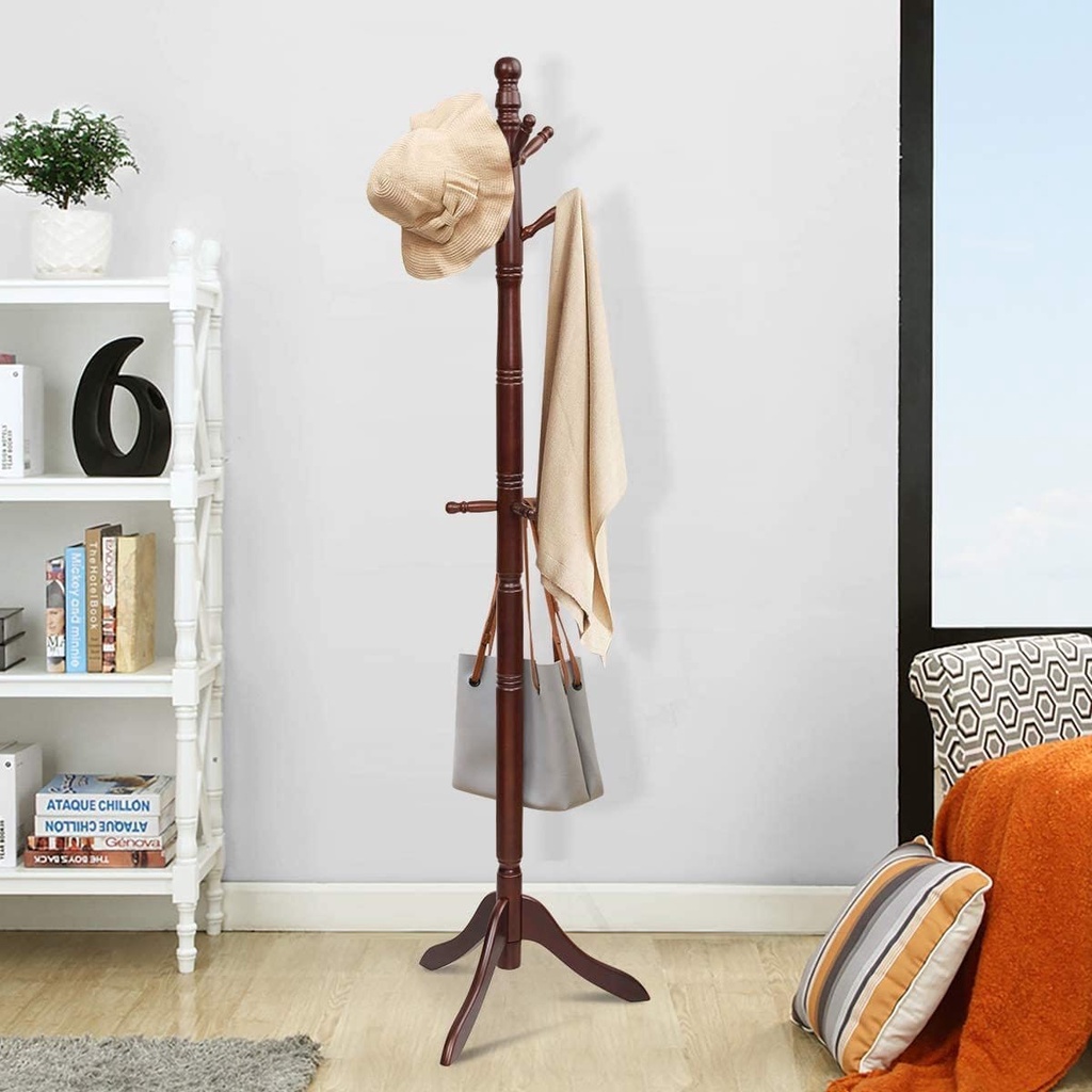 Cây máng đồ Cherry Coat Tree Wooden Rack Shopee Việt Nam