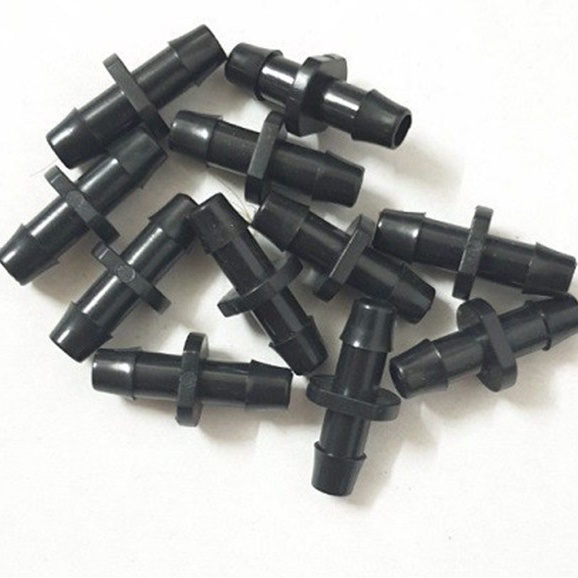 100 Khởi Thủy 6mm 2 đầu gài, sử dụng nối ống LDPE 6mm cho hệ thống tưới phun sương, tưới nhỏ giọt, tưới phun mưa
