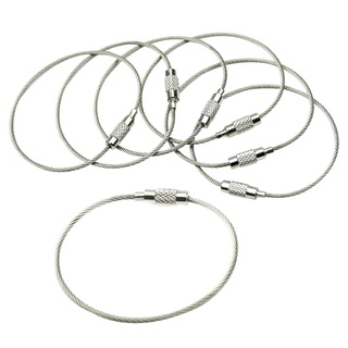 Nice 10 Cái Khóa Vít Dây Thép Không Gỉ Móc Khóa Cho Móc Khóa Cáp Ngoài Trời Hik