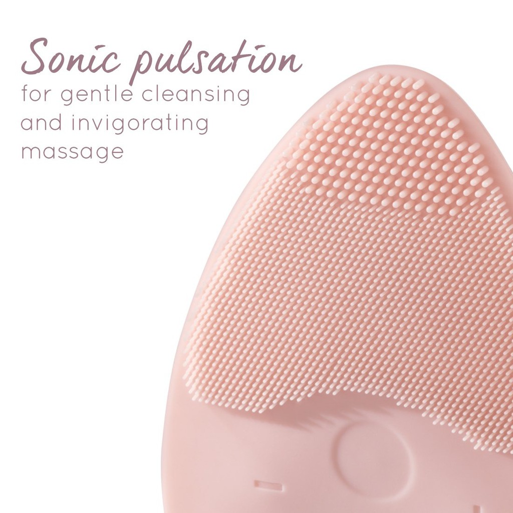 Máy rửa mặt Silicone kháng khuẩn công nghệ siêu âm Blossom HoMedics FAC-310