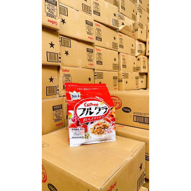 Ngũ cốc Calbee Nhật bản 750g nội địa Nhật Bản Date xa 9/2026