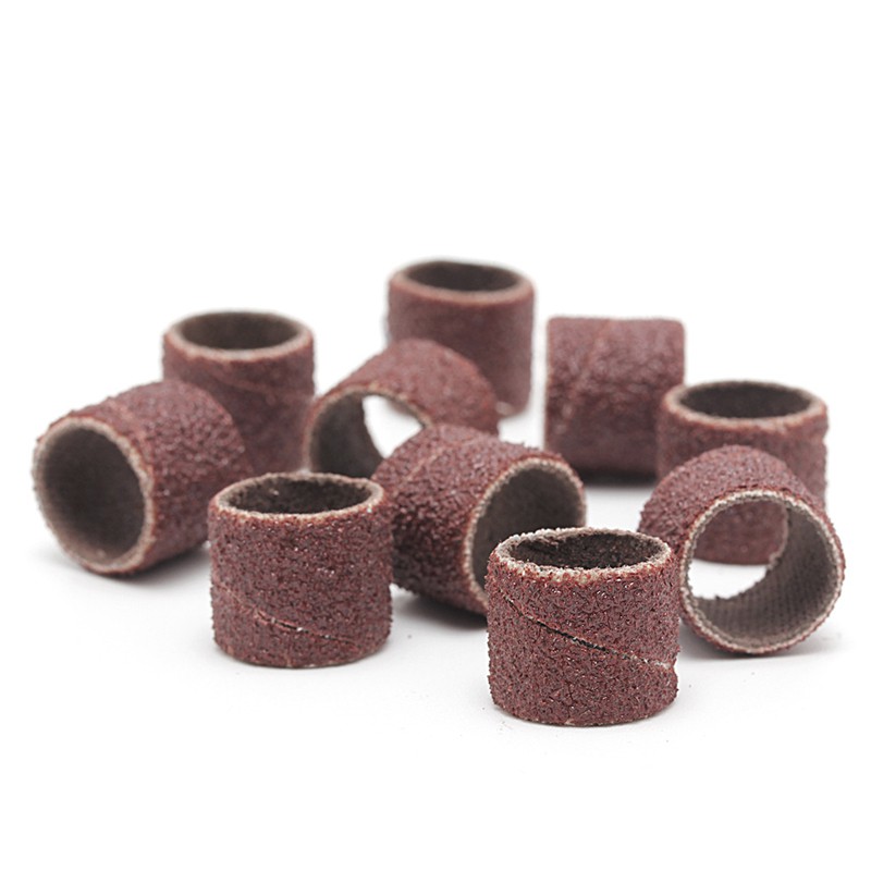 Bộ 10 đầu mài nhám 120# 12.5mm và trục quay 3.17mm tiện dụng để làm móng