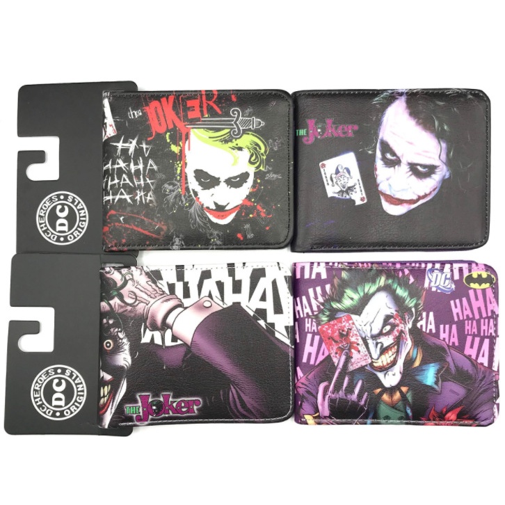 Ví ngắn gập đôi in hình Joker cá tính cho học sinh