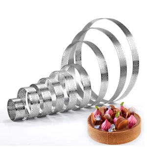 Yoo Vòng Bánh Tròn Dụng Cụ Nướng Bánh Khuôn Trang Trí Phụ Kiện Nhà Bếp 9 Kích Cỡ Chọn