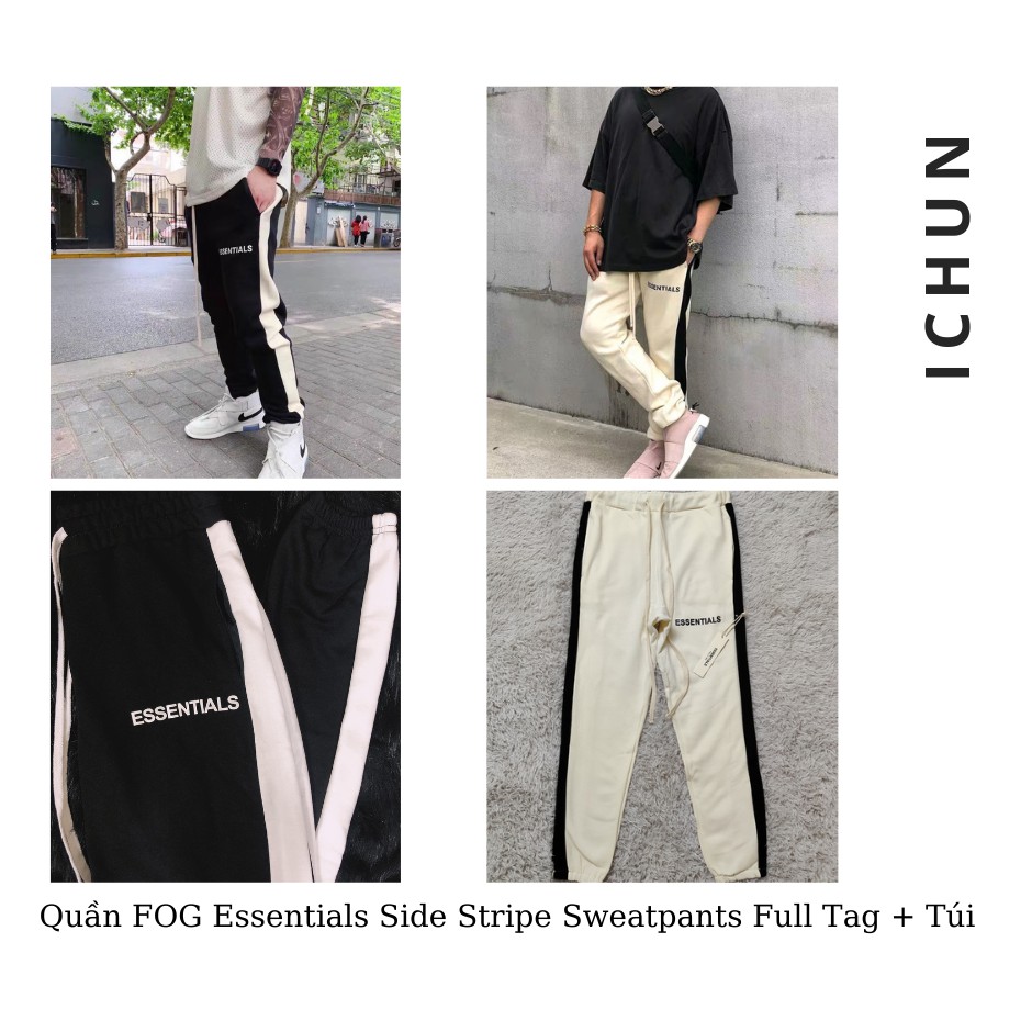 Kèm Deal 0 Đồng] Quần FOG Essentials Side Stripe Sweatpants Full