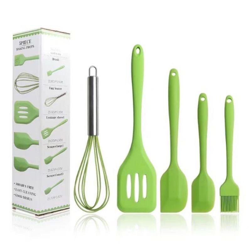 Dụng cụ làm bánh silicon 5món AN TOÀN SẠCH SẼ ĐẢM BẢO CHẤT LƯỢNG