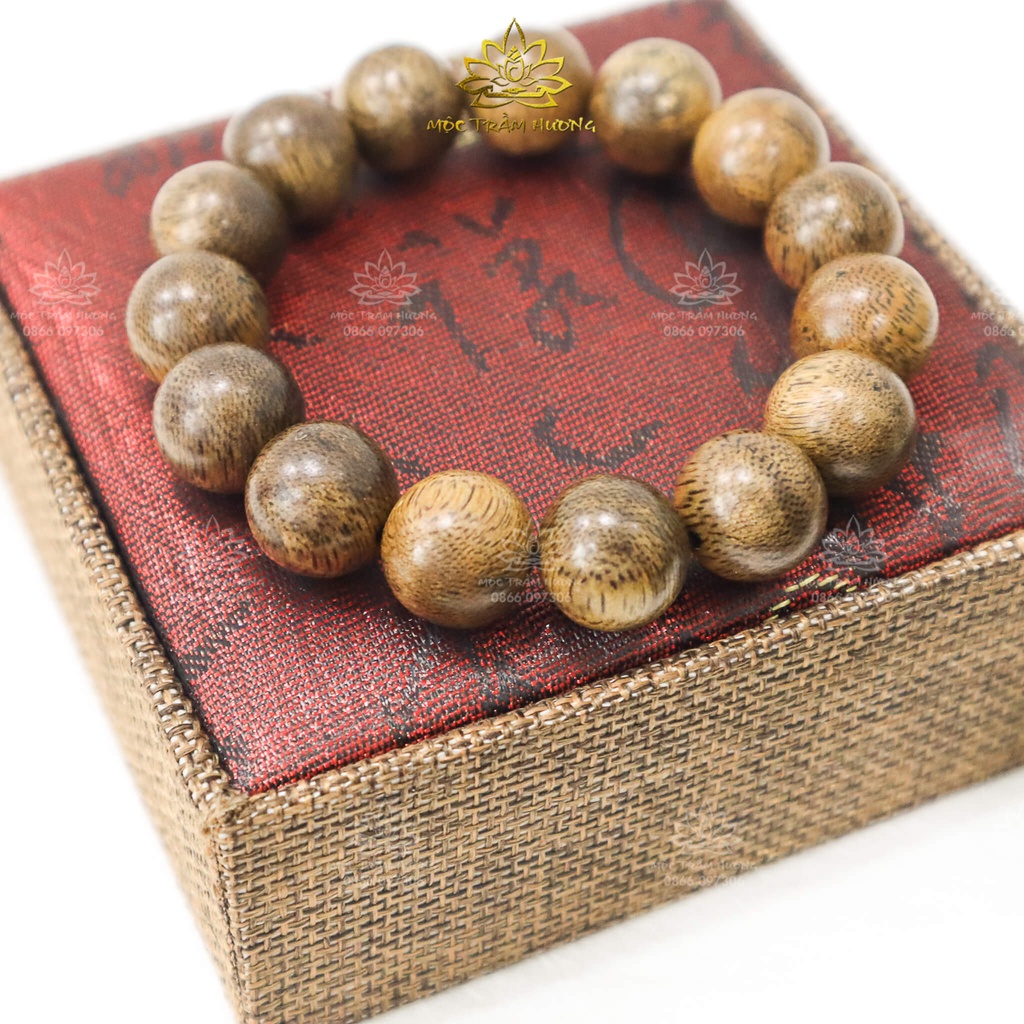 Ảnh Vòng Tay Trầm Hương MTH JEWELRY Cao Cấp Hạt Tròn Đơn 14mm Trầm Tốc Việt - Trầm Hương Tự Nhiên | Mộc Trầm Hương 2