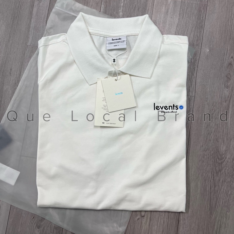 Hàng Chính Hãng Áo polo LEVENTS Mini popular White Full mác vải hãng ...