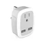 WU US sang EU UK IT cho CH Travel Plug Adapter với 2 cổng USB Ổ cắm điện treo tường Cha