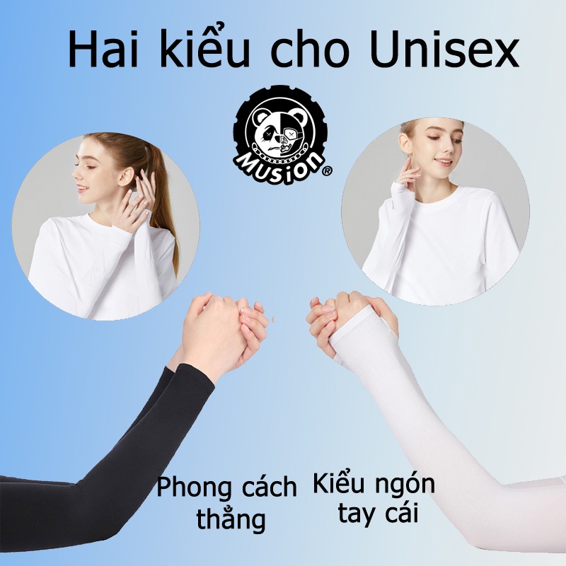 Đôi găng tay áo chống nắng xỏ ngón màu trơn cổ điển cho hoạt động ngoài trời thoáng khí
