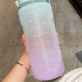 Bình Nước,Bình Đựng Nước Kute Có Vạch Báo Giờ Uống , Bình Đựng Nước thể thao, bình nước 2l
