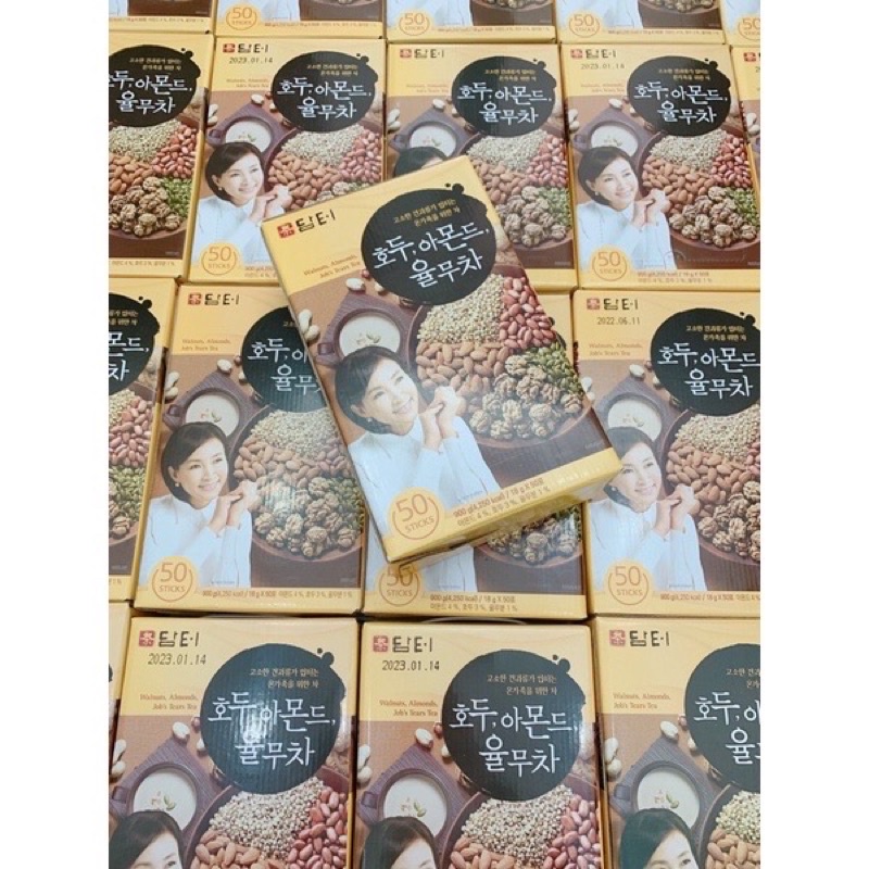Bột Ngũ Cốc Walnuts Almonds Job's Tears Tea 900gr Hàn Quốc Shopee