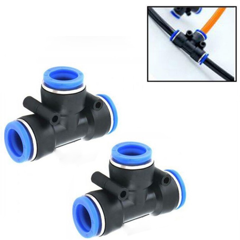Tê Ống Hơi xanh Lắp Ống Tưới 8mm - Tưới Phun Sương