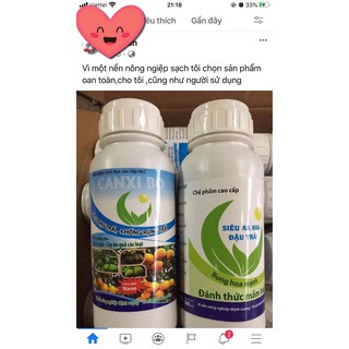 CANXI BO HLC 500ML CHỐNG RỤNG HOA, CHỐNG RỤNG QUẢ NON, DƯỠNG QUẢ NON, THÚC QUẢ LỚN, CHỐNG NỨT QUẢ CHO CÂY TRỒNG