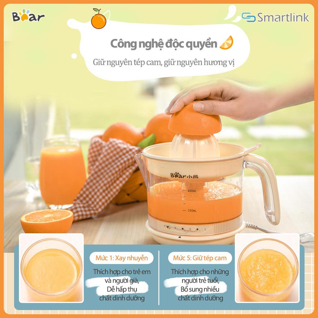 Ảnh Máy vắt cam Bear 400ml CZJ-A04B1- Hàng Chính Hãng Bảo hành 18 tháng 4