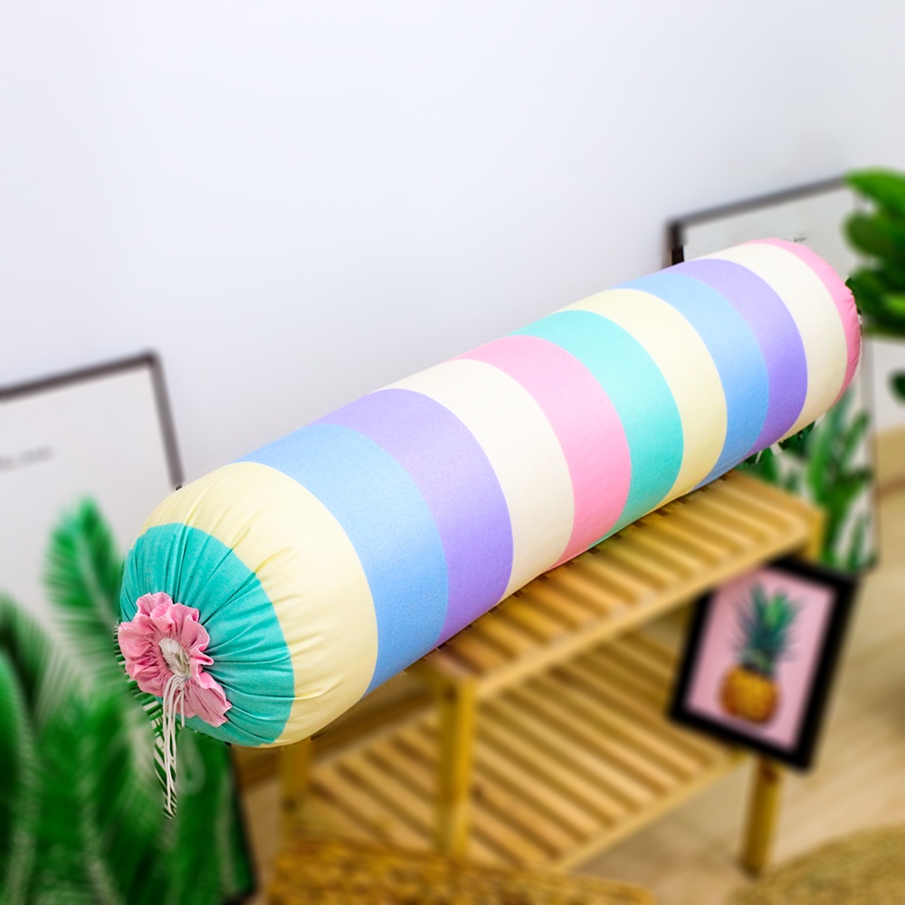 Ảnh Vỏ gối ôm Cotton Poly, Kích thước 35 x 105 cm mẫu Bò Xám - ZingZingMart áo gối ôm 1