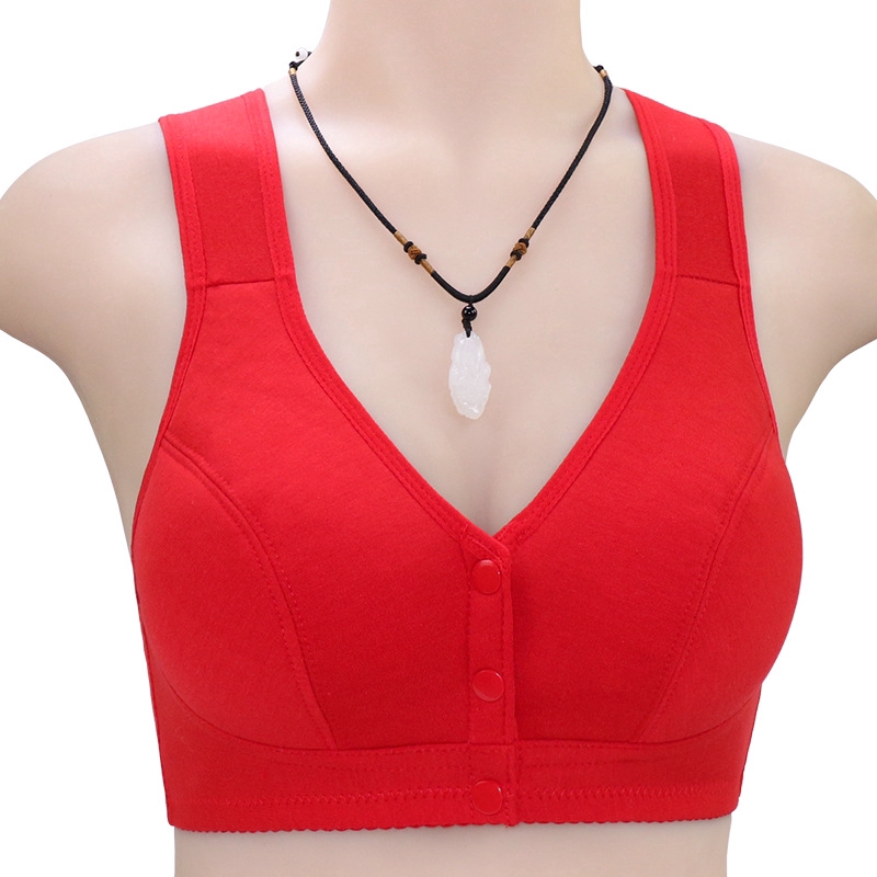 Áo ngực cỡ lớn dành cho nữ trung niên Áo ngực có khóa phía trước không dây