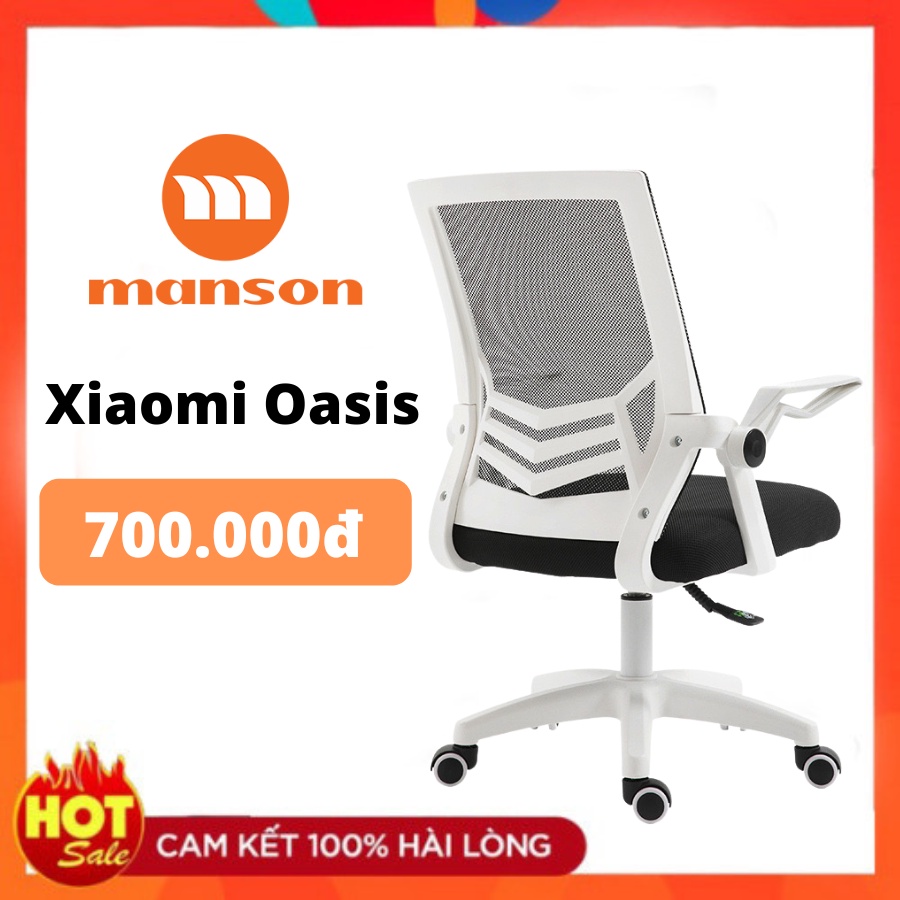 [Hoả Tốc 30 Phút Nhận Hàng] Ghế xoay văn phòng tay gập Manson Oasis