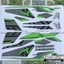 Tem rời dán xe Winner GTR đen. Decal xám phối điểm nhấn xanh lá cực đẹp. Chống nước, không bay màu