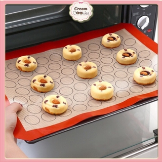 Tấm Lót Nướng Bánh Macaron Sợi Thuỷ Tinh Chống Dính/Thảm Lót Nướng Chịu Nhiệt Silpat Macaron Silicon 70 Ô 40*60cm