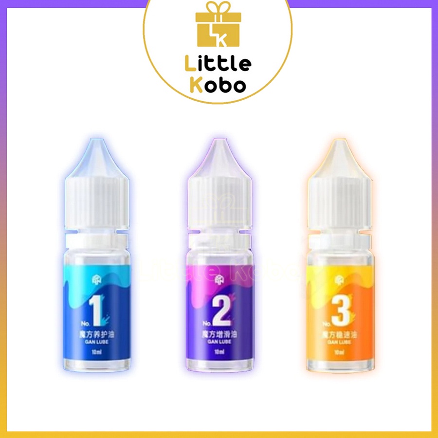 Dầu Bôi Trơn Rubik Gan Lube 10ml V1 V2 V3 Phụ Kiến Rubic Đồ Chơi Trí Tuệ Trẻ Em Phát Triển Tư Duy