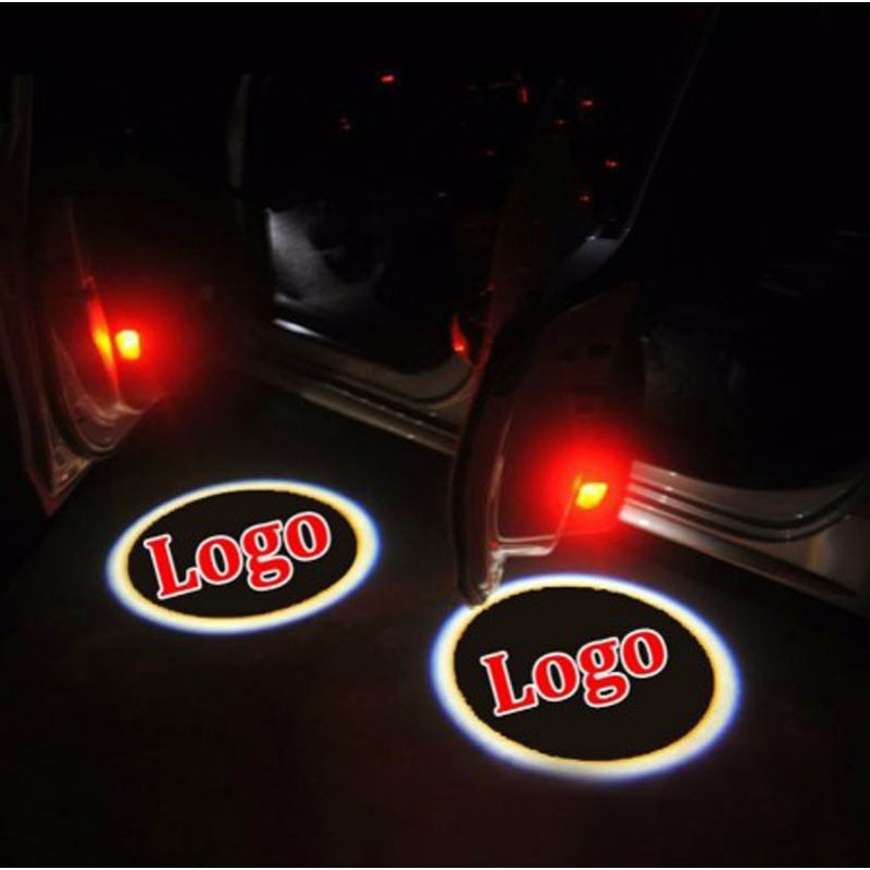 2 Chiếc Đèn Led Cửa Ô Tô Cho Xe Mercedes Benz W204 W124 W212 W221 W245 W164 W176 W168 W169 R171 GLA Logo Bóng Cửa Chào Mừng Phụ Kiện Đèn