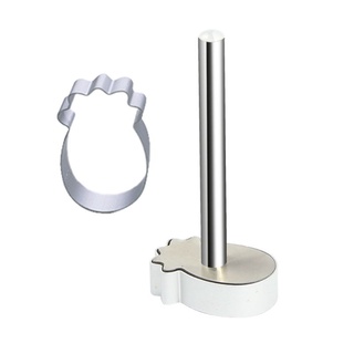 Set 10 khuôn nhấn ép và dụng cụ cắt bánh quy hình vuông/chữ nhật/trái tim/hoa/trái dứa tiện dụng