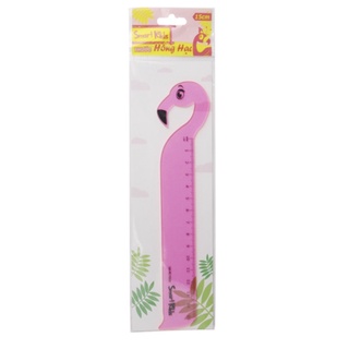 Thước hồng hạc ngộ nghĩnh SK-RL1005, SMARTKIDS. Dành cho học sinh cấp 1, cấp 2, cấp 3. Nhựa dẻo bền, màu sắc bắt mắt