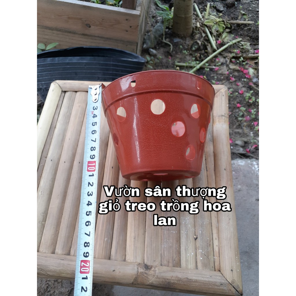 Chậu Nhựa Tròn Trồng Lan Gỉa Đất Nung Bền Dày Size 145*100 cm 1 cái