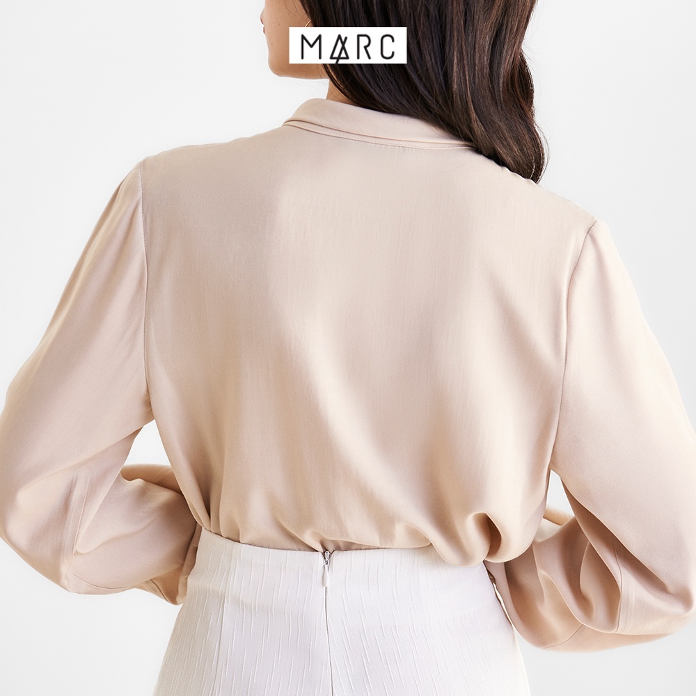 Mô tả Áo kiểu sơ mi nữ MARC FASHION tay dài thắt nơ CBMX019822 - 9