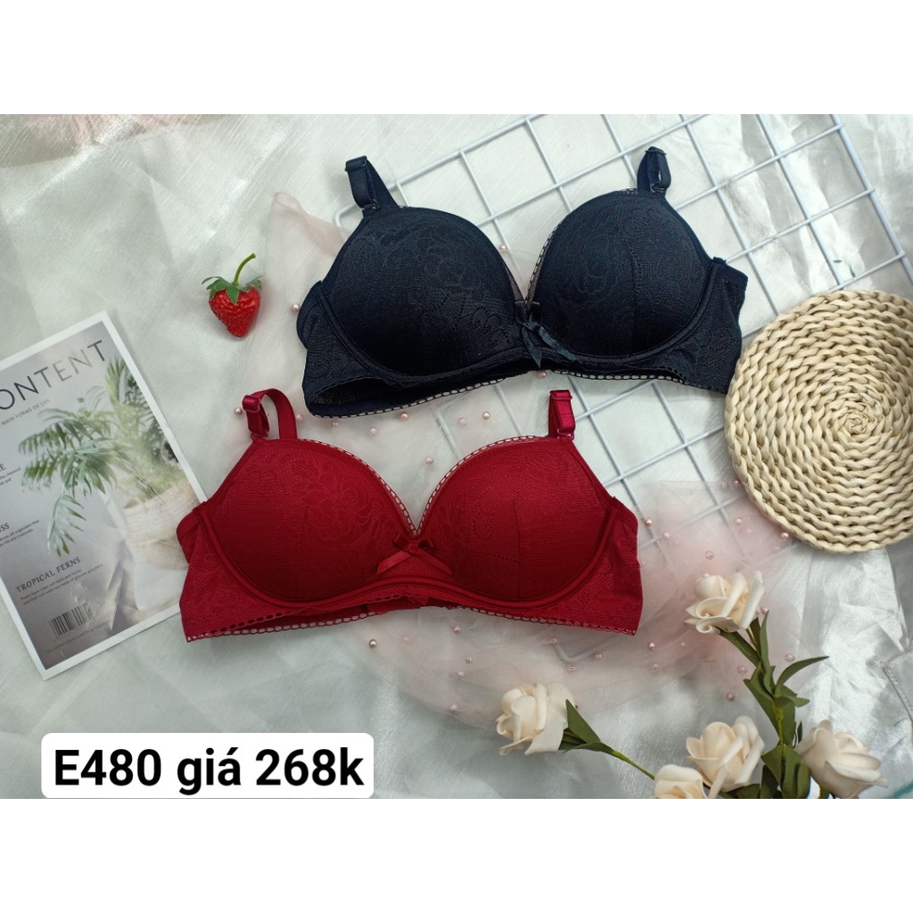 Áo Ngực Nữ Cao Cấp, Áo Lót Nữ Giả Gọng E480 - Thương Hiệu 12H