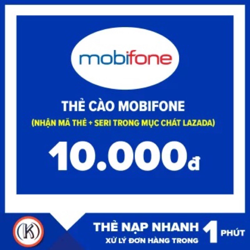 Thẻ Mobiphone 10k Nạp thẻ siêu nhanh ( Trả Trước ) | Shopee Việt Nam